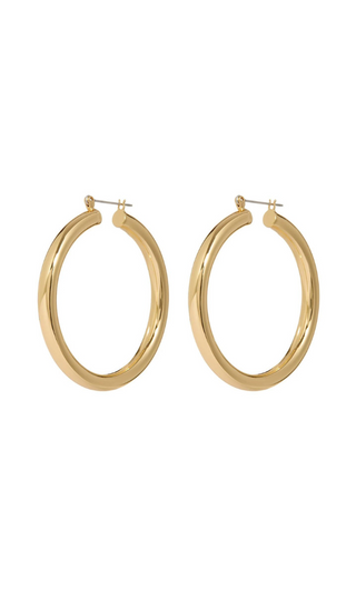 Luv AJ Amalfi Tube Hoops Gold "luv aj amalfi tube hoops" "luv aj amalfi hoops" "luv aj baby amalfi hoops" "luv aj pave amalfi hoops" "luv aj amalfi hoops" "luv aj baby amalfi hoops silver" "luv aj gold plated" "luv aj heart earrings" "luv aj positano hoops" "luv aj pave hoops"