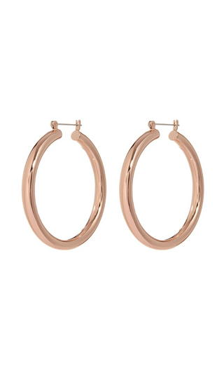 Luv AJ Amalfi Tube Hoops Rose Gold "luv aj amalfi tube hoops" "luv aj amalfi hoops" "luv aj baby amalfi hoops" "luv aj baby amalfi hoops silver" "luv aj heart earrings" "luv aj pave hoops" "luv aj earrings" "luv aj capri wire hoops"