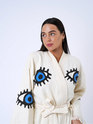 peshtemal robe blue eye