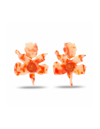 Lele Sadoughi Papaya Crystal Lily Earrings, "lele sadoughi crystal lily earrings" "lele sadoughi paper lily earrings" "lele sadoughi small crystal lily earrings" "lele sadoughi lily earrings" "lele sadoughi small paper lily earrings"