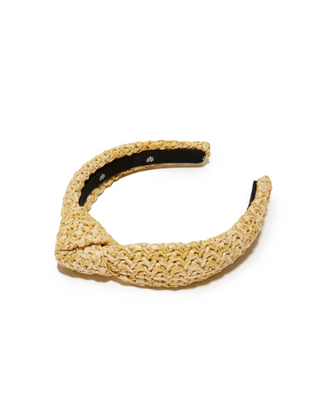 Lele Sadoughi Natural Raffia Kids Knotted Headband