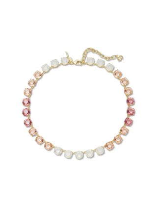 Lele Sadoughi Shell Pink Candy Crystal Necklace