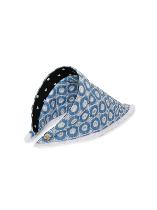 Lele Sadoughi Denim Eyelet Jackie Hankerchief Headband