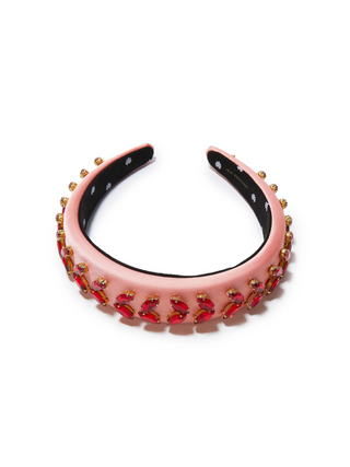 Lele Sadoughi Pink Lemonade Alice Wreath Headband