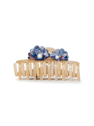 Lele Sadoughi Sand Mosaic Large Shell Claw Clip