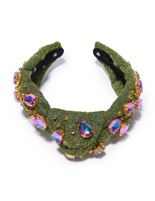 Lele Sadoughi x Wicked Elphaba Earth Knotted Crystal Shimmer Headband