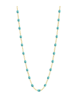 Gigi Clozeau Classic Necklace Turquoise Green & Yellow Gold