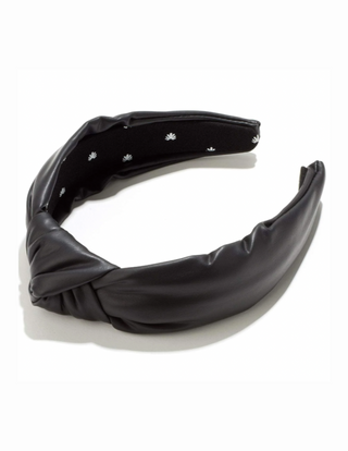 Lele Sadoughi Black Faux Leather Headband, Lele sadoughi, Lele sadoughi headband, Lele sadoughi jewelry, Lele Sadoughi accessories