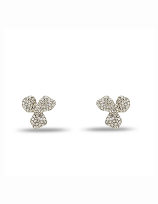 Lele Sadoughi Crystal Pave Trillium Stud Earrings