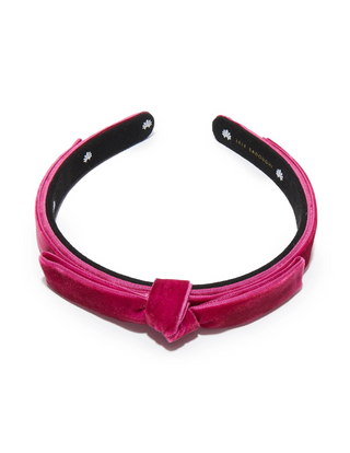 Lele Sadoughi Rasberry Bardot Slim Ribbon Headband, Bardot Slim Ribbon Headband, Headbands, lele sadouaghi hedadbands