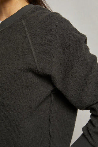 Perfect White Tee Ziggy Inside Out Cotton Fleece Shrunken Crew Vintage Black