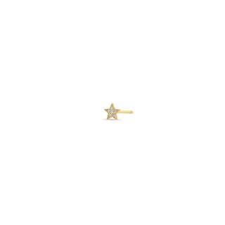 Zoe Chicco 14k Gold Itty Bitty Pave Diamond Star Stud