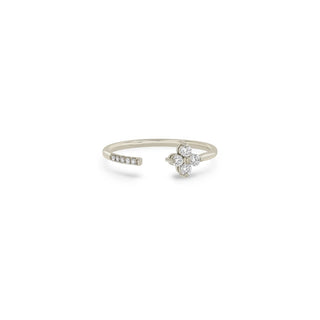 zoe chicco, zoe chicco prong diamond quad ring