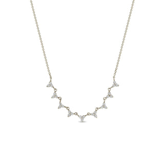 Zoe Chicco 9 Linked Diamond Trio Necklace