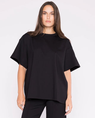 Ripley Rader Black Ponte Knit Big Shirt