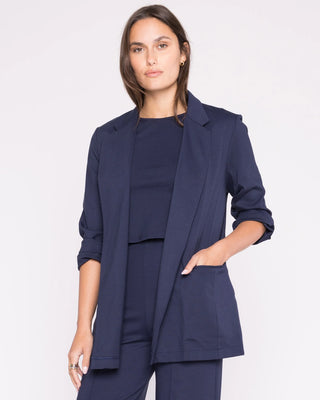 Ripley Rader Navy Ponte Knit Oversized Blazer