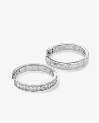 Melinda Maria Ashley Infinity Reversible Hoops 2"