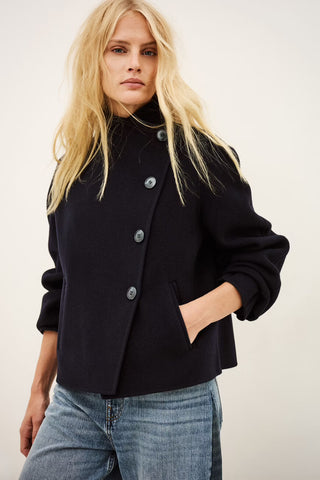 Ba&sh Kemelia Cropped Coat Blue