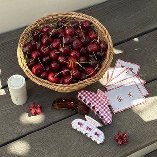 Emi Jay Big Effing Claw Clip in Cherry Gingham