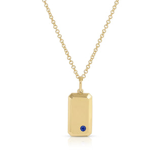 ef collection birthstone dog tag necklace
