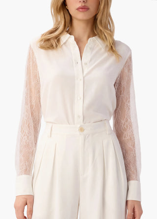 Cami NYC Chelsey Chiffon Blouse White