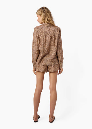 Cami NYC Rafella Silk Cotton Top Leo