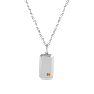 EF Collection Birthstone Dog Tag Necklace