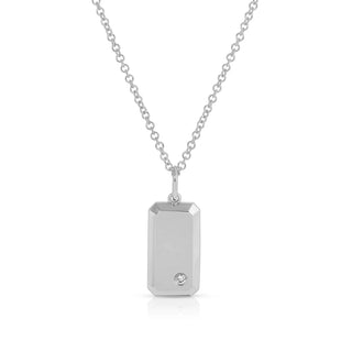 EF Collection Birthstone Dog Tag Necklace