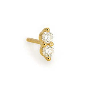 Three Stories Double Diamond Stud