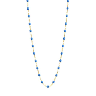 Gigi clozeau Blue and yellow gold classic necklace, gigi clozeau classic necklace, Gigi clozeau blue necklaces, blue necklace, french necklace, blue and yellow gold