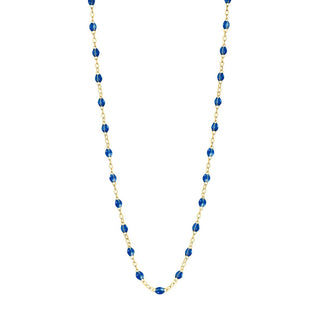 Gigi clozeau sapphire and yellow gold classic necklace, gigi clozeau classic necklace, Gigi clozeau sapphire necklaces, sapphire necklace, french necklace, sapphire and yellow gold