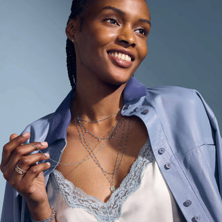 Gigi Clozeau Classic Necklace Azur & Yellow Gold