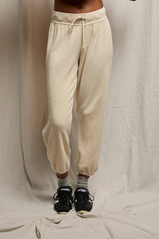 Perfect White Tee Gogo Loop Terry Sweatpant Sugar