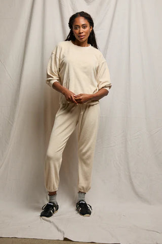 Perfect White Tee Gogo Loop Terry Sweatpant Sugar