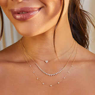 ef collection graduated diamond necklace