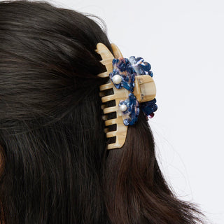 Lele Sadoughi Sand Mosaic Large Shell Claw Clip