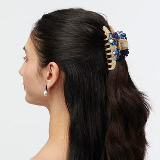 Lele Sadoughi Sand Mosaic Large Shell Claw Clip