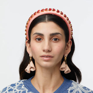 Lele Sadoughi Pink Lemonade Alice Wreath Headband