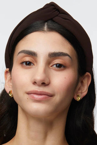 Lele Sadoughi Cacao Marlene Silk Headband