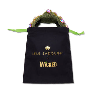 Lele Sadoughi x Wicked Elphaba Earth Knotted Crystal Shimmer Headband