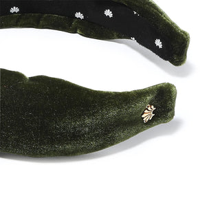 Lele Sadoughi Velvet Knotted Headband Alpine