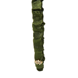 Lele Sadoughi Jessie Silk Headband Pine Green