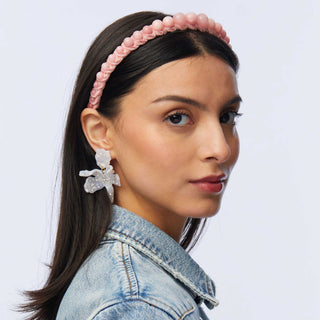 Lele Sadoughi Rose Graduated Bead Headband, lele Sadoughi headband, lele sadoughi rose headband