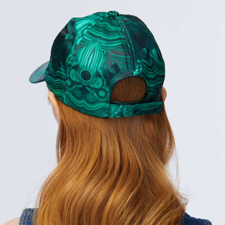 Lele Sadoughi Malachite printed Baseball Cap, Lele Sadoughi malachite cap, Lele Sadoughi malachite, Lele Sadoughi baseball cap, Lele Sadoughi printed hats, baseball cap, green baseball cap, Lele Sadoughi green baseball cap