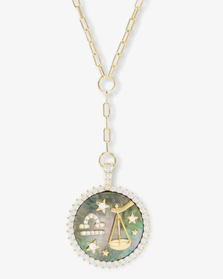 Melinda Maria Zodiac Medallion Necklace