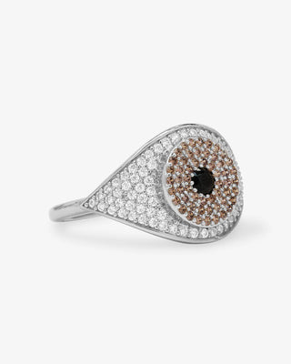 Melinda Maria Black Evil Eye Ring