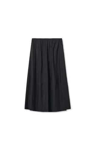 Perfect White Tee Minka Poplin A-line Skirt with Pockets True Black