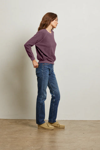 perfect white tee ziggy plum  side view