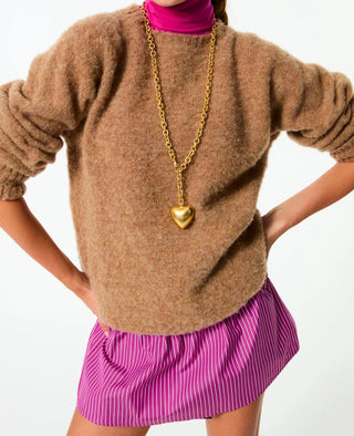 Roxanne Assoulin The Puffy Heart Necklace in Gold