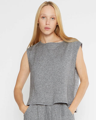 Ripley Rader Heather Grey Sweater Knit Lounge Tank